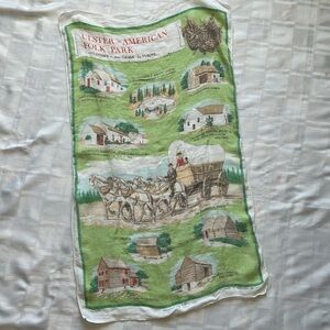 T.Bell Designed Ulster American Folk Park Vintage Linen Tea Towel